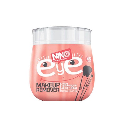 دستمال مرطوب پاک کننده آرایش دورچشم نینو